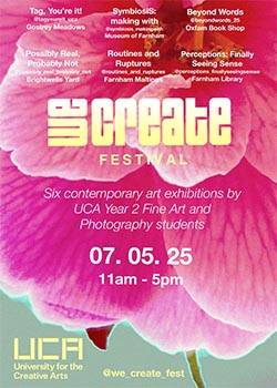 We Create Festival poster