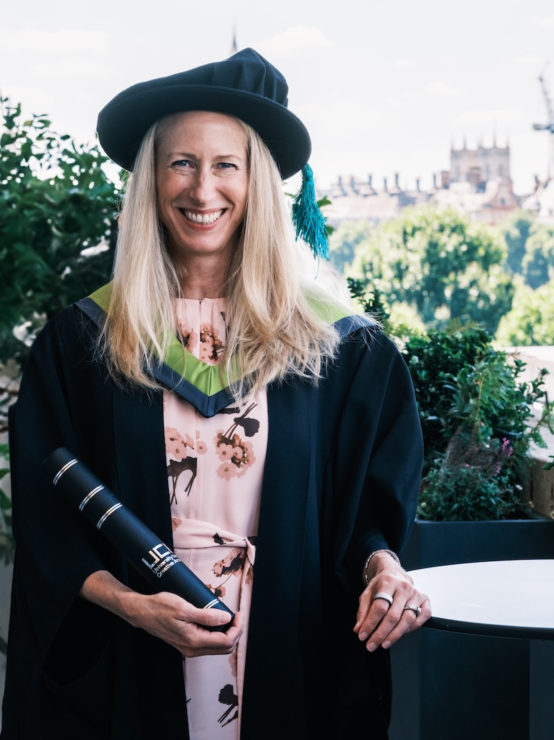 Dana Strong receives Honorary Doctorate from the University for the Creative Arts