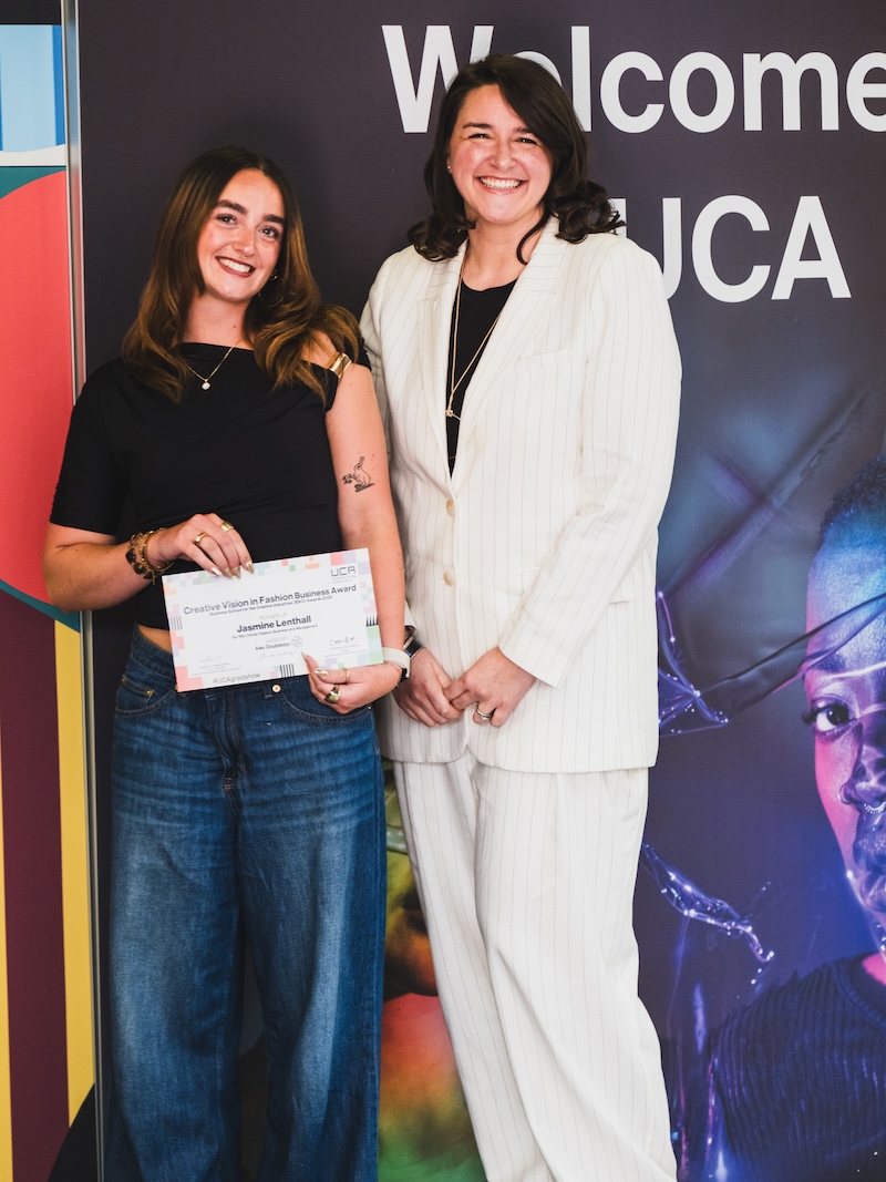 Jasmine Lenthall and Alex Doubleday. B-School Awards. Epsom Grad Show. 2025