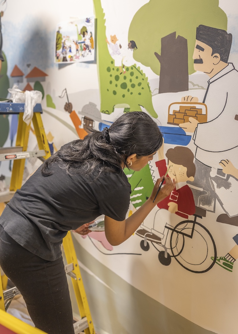 Mural by On Ruengworadakul and Reshma Vattackal Sures