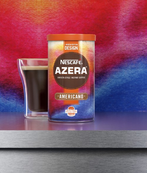 Craig’s design for Nescafe Azera coffee tins